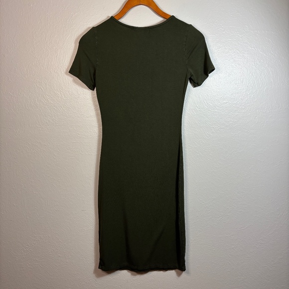 Lulus Flatter Me Bodycon Mini Dress - Olive Green - Picture 5 of 7